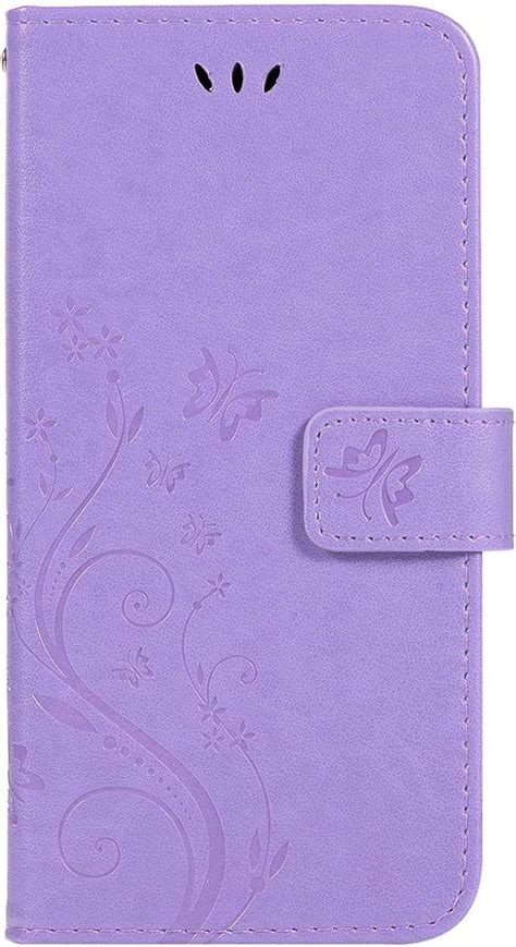 Draamvol IPhone 11 Case Flip Wallet PU Leather Cover Butterfly Pattern