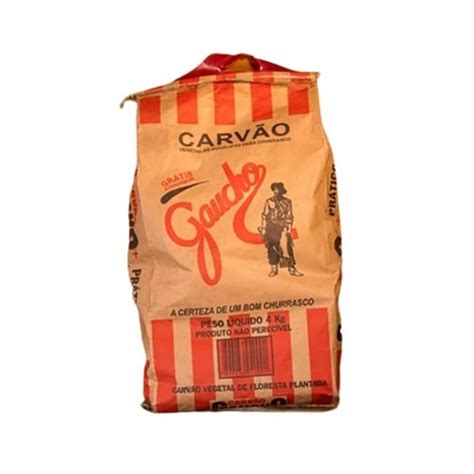 Carvão Vegetal De Eucalipto Gaúcho 4kg