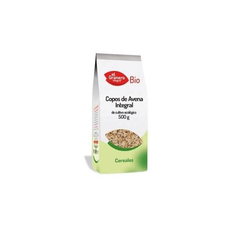 Granero Alimentacion Copos Avena Integrales Bio 500g DocMorris France