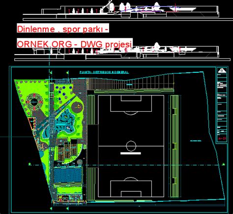 Proje Sitesi Park Projesi Autocad Projesi