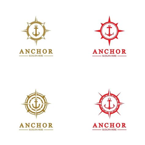 Anchor Logo And Symbol Template 2472763 Vector Art At Vecteezy