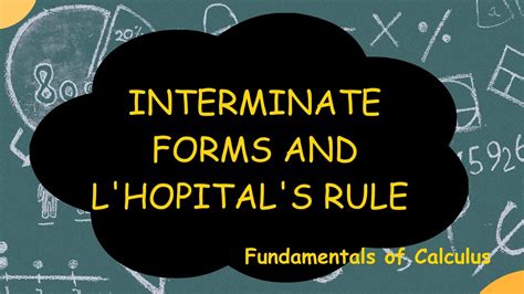 Indeterminate Forms and L Hôpital s Rule Explained with Examples YouTube