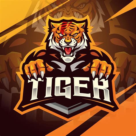 Tiger Esport Mascot Logo Design 20399193 Vector Art At Vecteezy