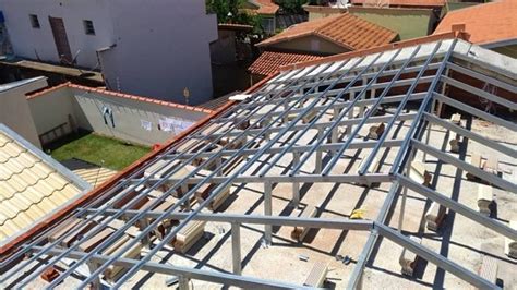 Estrutura Metálica Para Telhado Residencial Decorando Casas