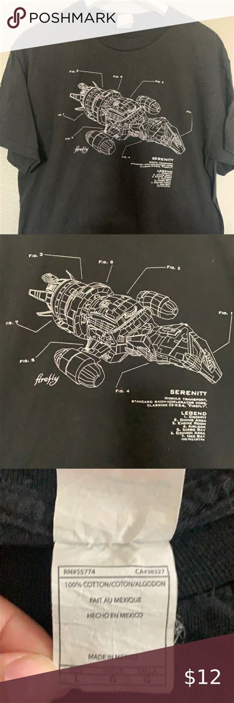 Firefly Serenity T Shirt Size Large Firefly Serenity Serenity Tshirt Shirt Size