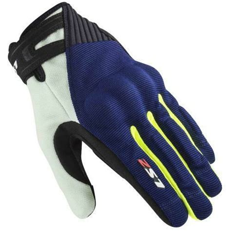 GUANTES VEL LS2 AZL AMA FLUO DART 2 TEXTIL