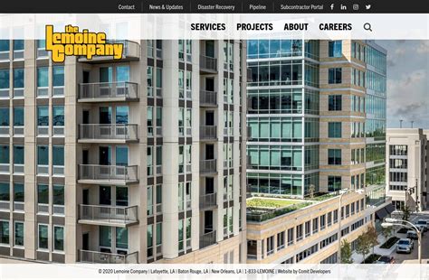 Lemoine Company - Construction Website, Lafayette LA