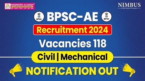 BPSC AE Recruitment 2024 Eligibility Syllabus Exam Pattern Age