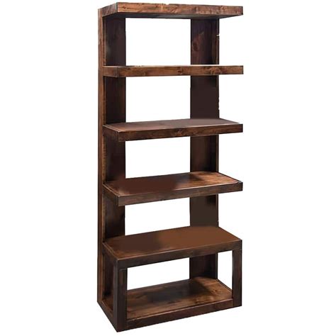 Bridgevine Home Sausalito 7213 In Whiskey 5 Shelf Standard Bookcase