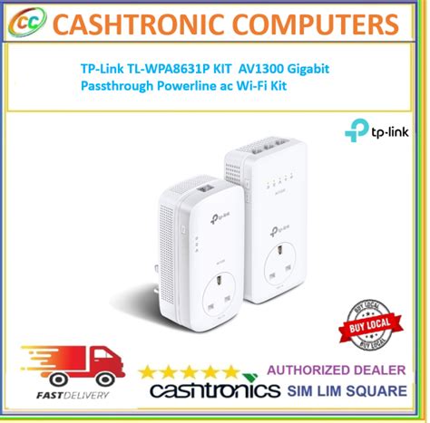 Tp Link Tl Wpa P Kit Av Gigabit Passthrough Powerline Ac Wi Fi