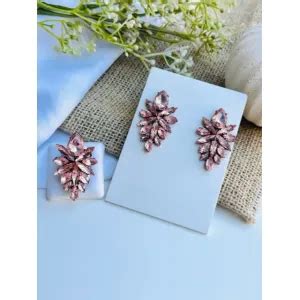 Kit Anel Brinco Kate Nude Banho Cobre Mania De Mulher