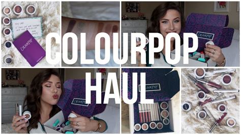 Huge Colourpop Haul And Swatches Youtube