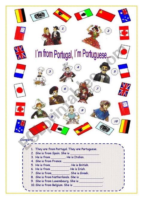 Free Printable Portuguese Worksheets - Free Printable