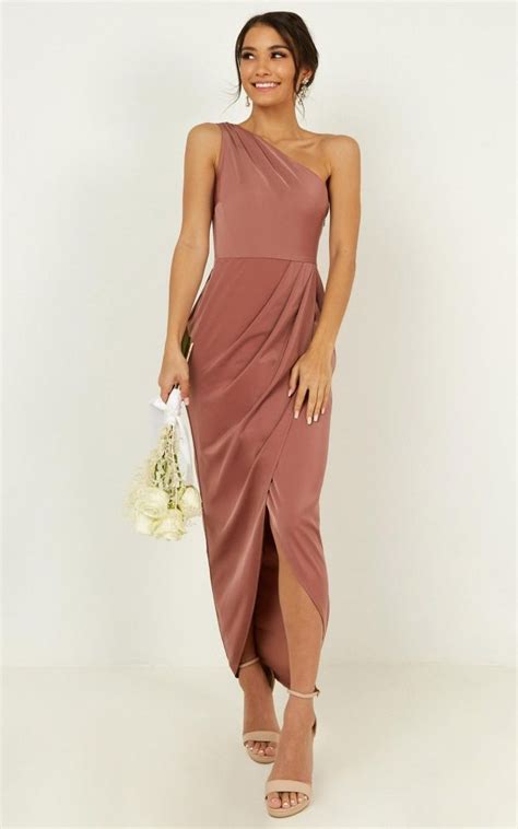 Felt So Happy Dress In Dusty Rose Showpo Pink Bridesmaid Dresses