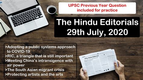 The Hindu Editorial Analysis And Discussion Th July The