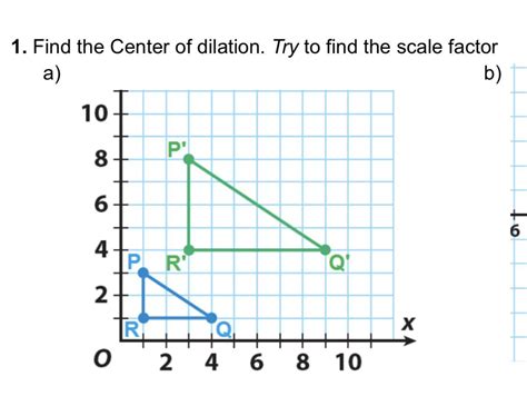 How Do You Find Center Of Dilation And Scale Factor Geometry Raskmath