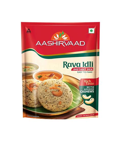 Aashirvaad Rava Idli Instant Mix With Added Cashews 500 G Daily Growcer