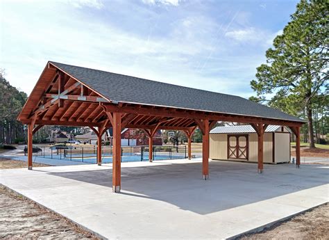 The Esther Scissor Truss Pavilion Forever Redwood