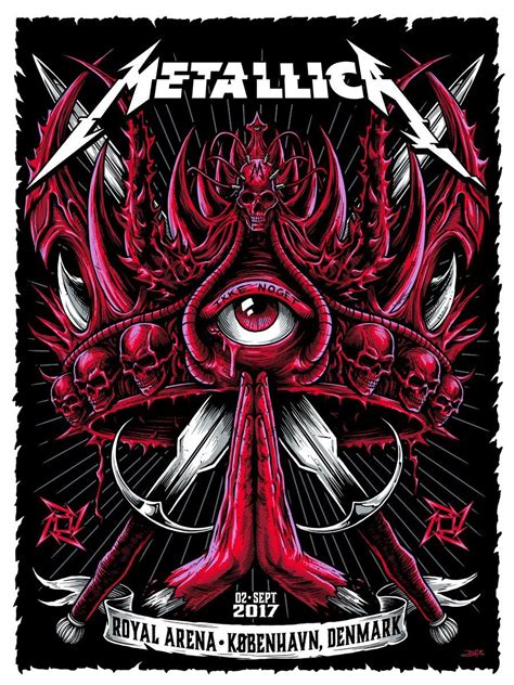 Metallica 9 2 17 Metallica Metallica Art Rock Band Posters