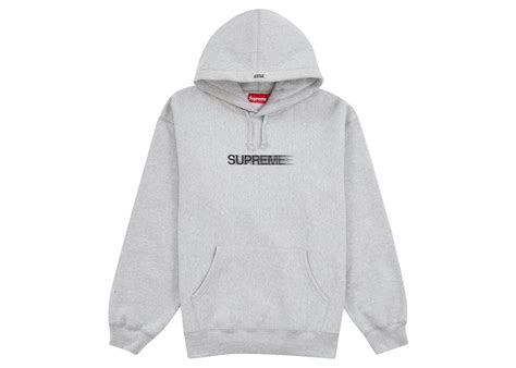 Supreme Motion Logo Hooded Sweatshirt Ss23 Heather Grey Reborn