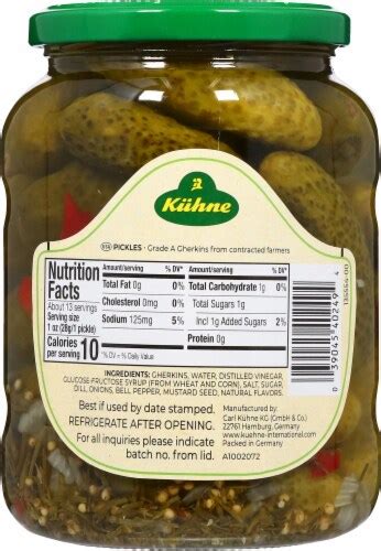 Kuhne Original Pickles 243 Fl Oz Harris Teeter