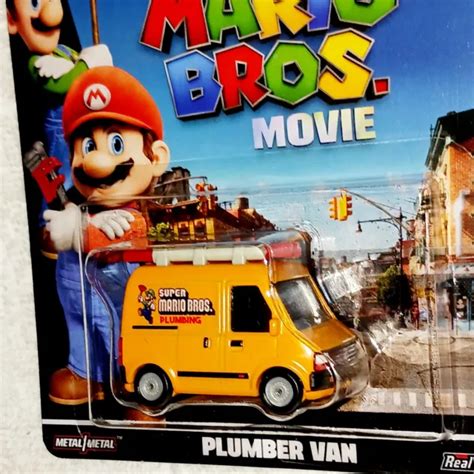 HOT WHEELS PREMIUM The Super Mario Bros Movie Plumber Van W Real