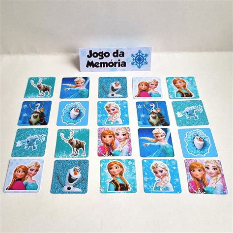 Jogo Da Memória Frozen Elo7 Produtos Especiais