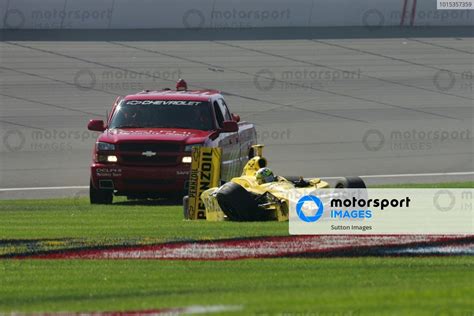 Tomas Scheckter RSA Panther Racing Dallara Chevrolet Crashed Into