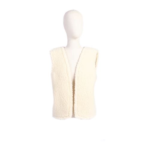 Gilet Laine Enfant Adulte Fourrure Agneau Mouton Toscane Dt