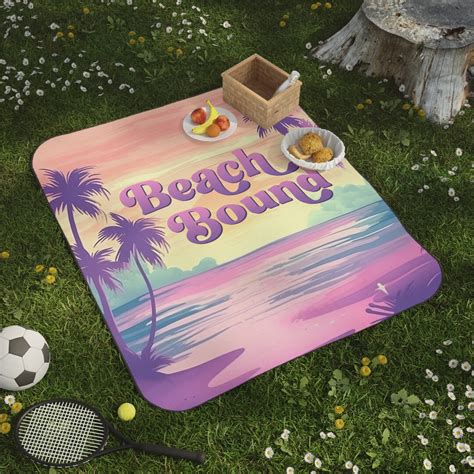 Beach Bound Picnic Blanket Personalized Picnic Blanket - Etsy