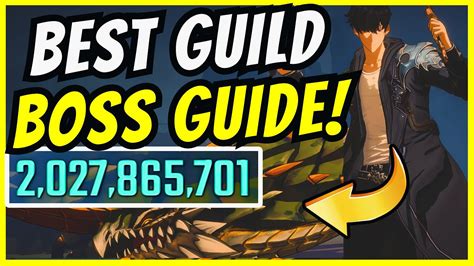 Best Build Guild Boss Battle Full Build Guide Battle Solo Leveling