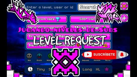 Y Volvemos A Los Level Request Geometry Dash 10 YouTube