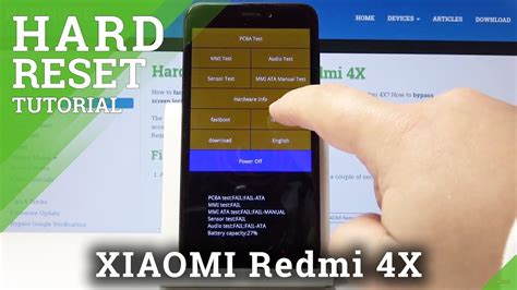 Hard Reset XIAOMI Redmi 4X Bypass Fingerprint Factory Reset YouTube