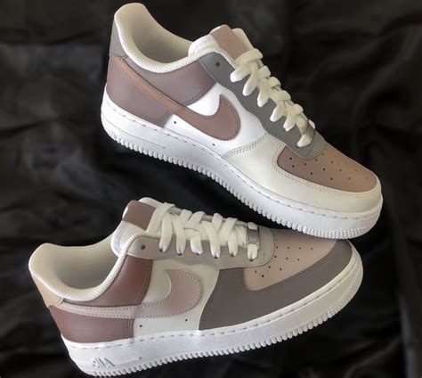 Coffee And Creamer Mismatched Customair Force 1s The Custom Movement