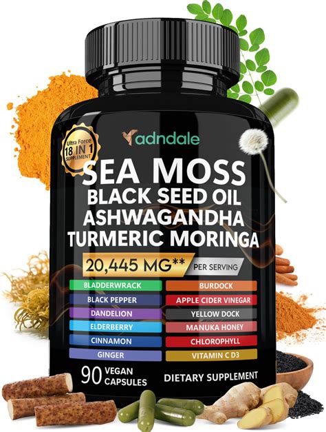 Unlock Your Body's Potential: Sea Moss, Black Seed Oil, Ashwagandha & Ginger