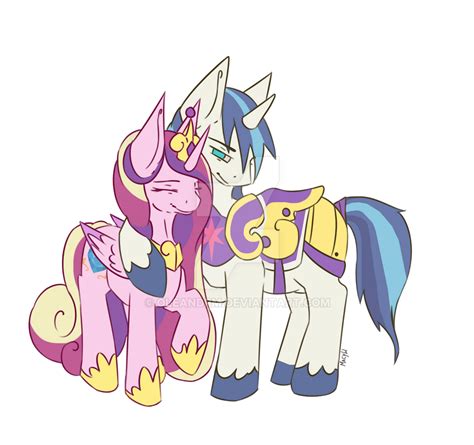 Cadence With Shining Armor On Armor And Cadence Deviantart