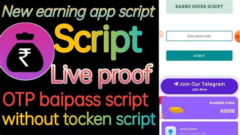 Earn U App Unlimited Refer Script Without Otp Earn U App Unlimited