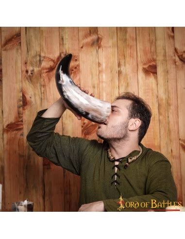 Cuerno vikingo para beber tamaño grande Tienda Medieval