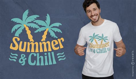 Tropical Summer And Chill T Shirt Design Vector Download