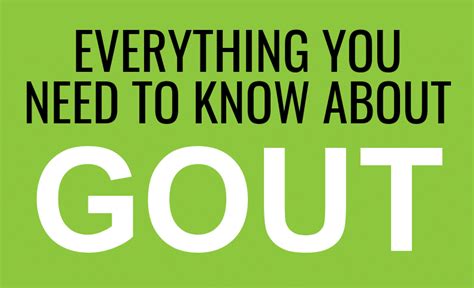 Everything You Need To Know About Gout Infographic