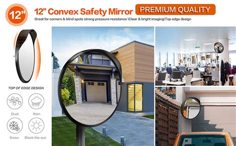 Amazon CHIUHEI 2Pcs 12 Convex Security Corner Mirror Clear View