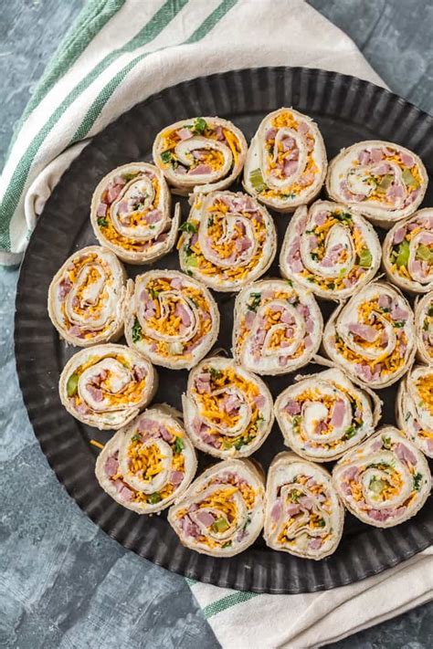 Ham And Cheese Roll Ups Tortilla Roll Ups The Cookie Rookie®