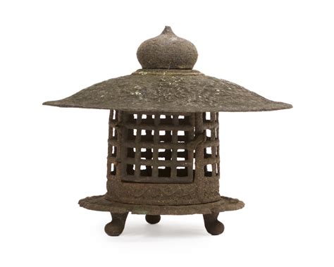 A Japanese Cast Iron Garden Lantern Barnebys