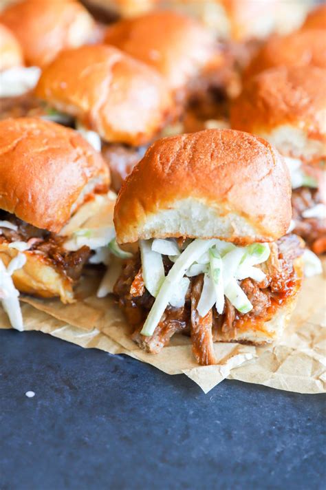 Bbq Pulled Pork Sliders With Apple Coleslaw Cake N Knife