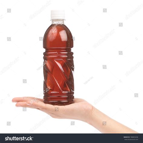 Hand Holding Traditional Roselle Juice Plastic Stock Photo 788803246