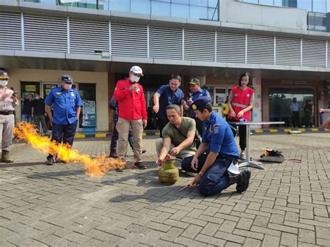 itc bsd lakukan simulasi kebakaran serpong update