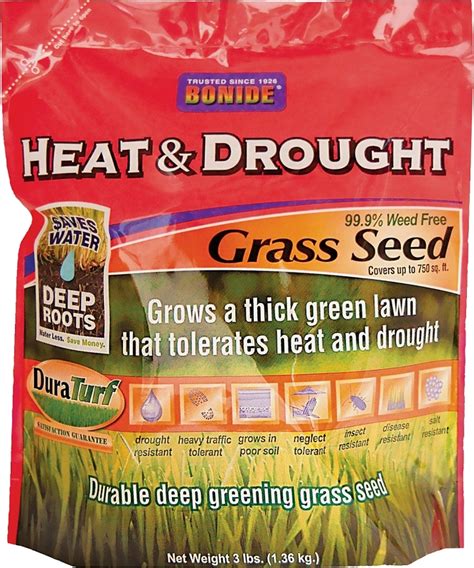 8523342 Bonide 60252 Heat And Drought Grass Seed 3 Lb Bag Harry S Building Materials Inc