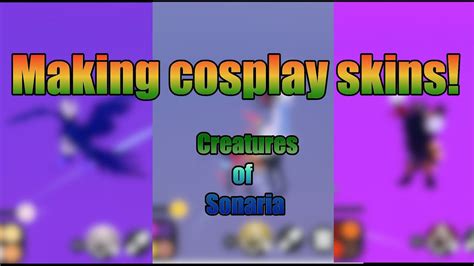 Making cosplay skins! #3 - Creatures of Sonaria - YouTube