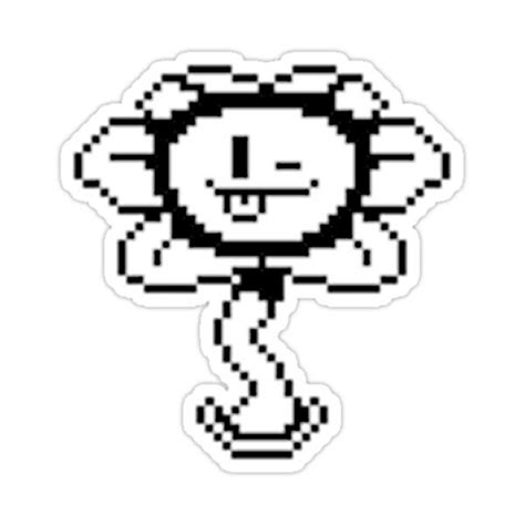 Winking Flowey Undertale Sticker For Sale By Ramblingskeptic