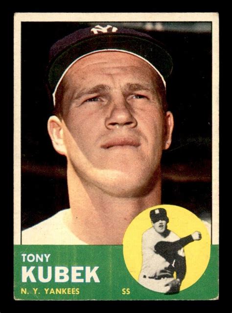 Topps Tony Kubek Vg Ex Ebay